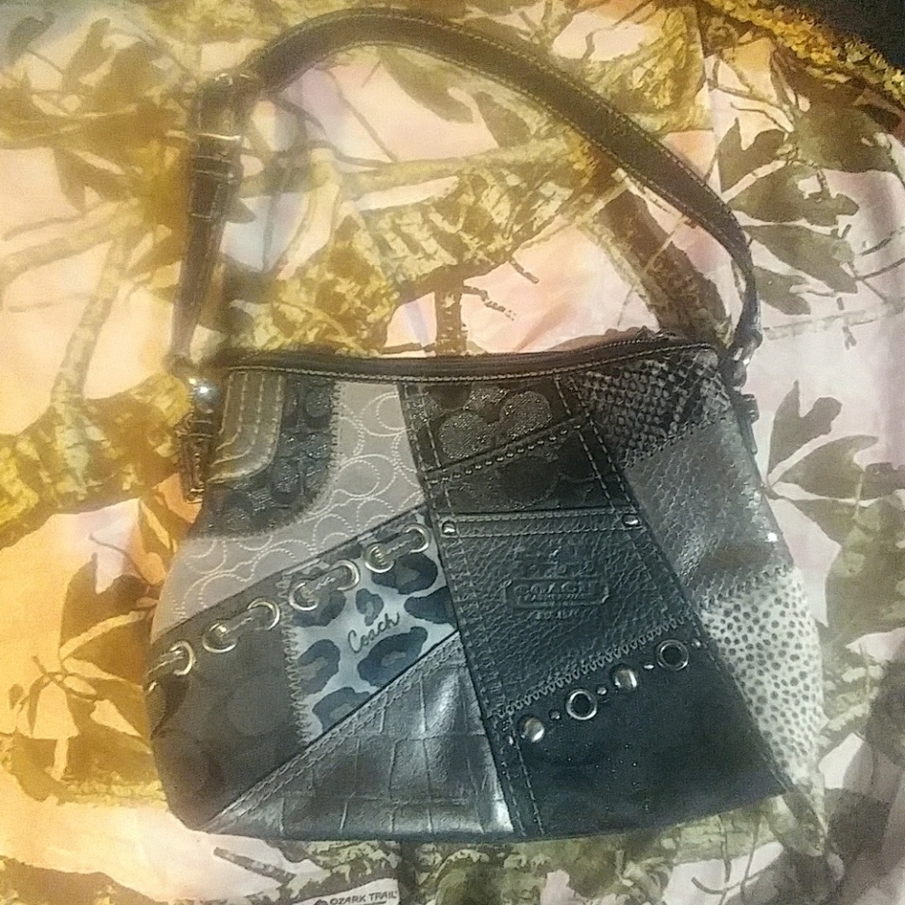 Coach Tonal Patchwork Hobo Purse